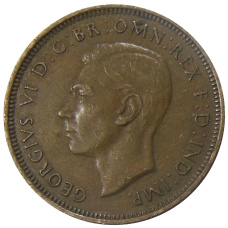 Монета 1/2 пенни 1938 года Австралия (реверс)