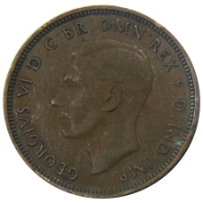 Монета 1/2 пенни 1938 года Австралия (реверс)