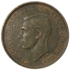 Монета 1/2 пенни 1938 года Австралия (реверс)