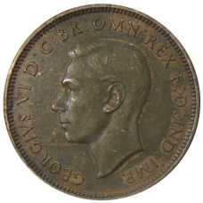 Монета 1/2 пенни 1938 года Австралия (реверс)