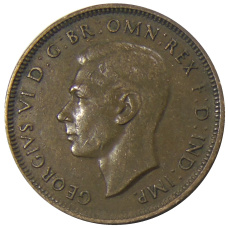 Монета 1/2 пенни 1938 года Австралия (реверс)