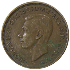 Монета 1/2 пенни 1938 года Австралия (реверс)