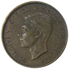 Монета 1/2 пенни 1938 года Австралия (реверс)
