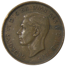 Монета 1/2 пенни 1938 года Австралия (реверс)