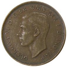 Монета 1/2 пенни 1938 года Австралия (реверс)
