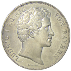 Монета 2 талера 1842 года Бавария «Вальхалла» (реверс)