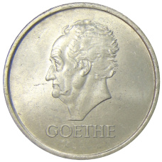 Монета 3 рейхсмарки 1932 года A Германия «100 лет со дня смерти Гёте» (аверс)
