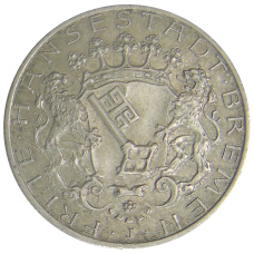 Монета 2 марки 1904 года J Германия (Бремен) (аверс)