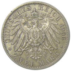 Монета 2 марки 1906 года A Германия (Пруссия) (реверс)
