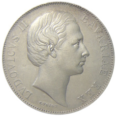 Монета 1 талер 1870 года Германские государства — Бавария (реверс)