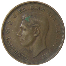Монета 1/2 пенни 1938 года Австралия (реверс)