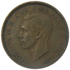 Монета 1/2 пенни 1938 года Австралия (реверс)