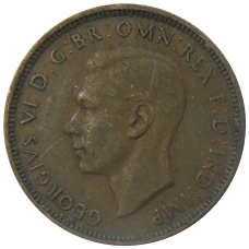 Монета 1/2 пенни 1938 года Австралия (реверс)