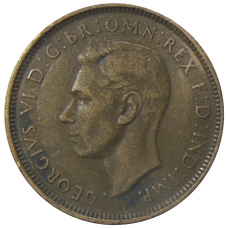 Монета 1/2 пенни 1938 года Австралия (реверс)