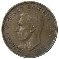 Монета 1/2 пенни 1938 года Австралия (реверс)