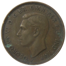 Монета 1/2 пенни 1938 года Австралия (реверс)