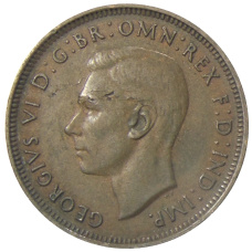 Монета 1/2 пенни 1938 года Австралия (реверс)