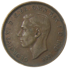 Монета 1/2 пенни 1938 года Австралия (реверс)
