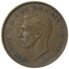 Монета 1/2 пенни 1938 года Австралия (реверс)