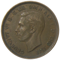 Монета 1/2 пенни 1938 года Австралия (реверс)