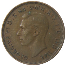 Монета 1/2 пенни 1938 года Австралия (реверс)