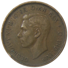 Монета 1/2 пенни 1938 года Австралия (реверс)