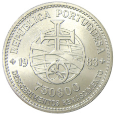 Монета 750 эскудо 1983 года Португалия «XVII Европейская художественная выставкаXVII Европейская художественная выставка» (реверс)