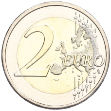 Монета 2 евро 2024 года Финляндия «Архитектурная фирма Геселлиус-Линдгрен-Сааринен» (реверс)