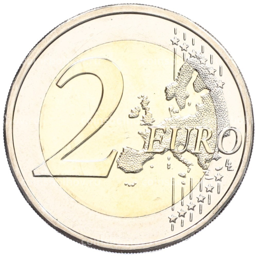 Монета 2 евро 2024 года Финляндия «Архитектурная фирма Геселлиус-Линдгрен-Сааринен» (вид 2)