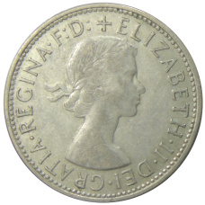 Монета 1 флорин 1954 года Австралия «Королевский визит в Австралию» (реверс)