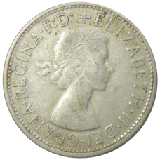 Монета 1 флорин 1954 года Австралия «Королевский визит в Австралию» (реверс)