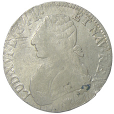 Монета 1 экю 1785 года  I Франция (аверс)
