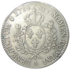 Монета 1 экю 1784 года A Франция (реверс)