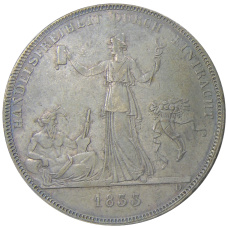 Монета 1 талер 1833 года Германские государства — Вюртемберг «Таможенный союз» (аверс)