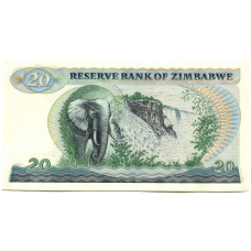 Банкнота 20 долларов 1994 года Зимбабве (вид 2)