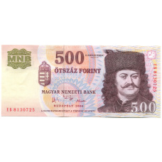 Банкнота 500 форинтов 2006 года Венгрия (аверс)