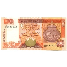 Банкнота 100 рупий 2006 года Шри-Ланка (аверс)