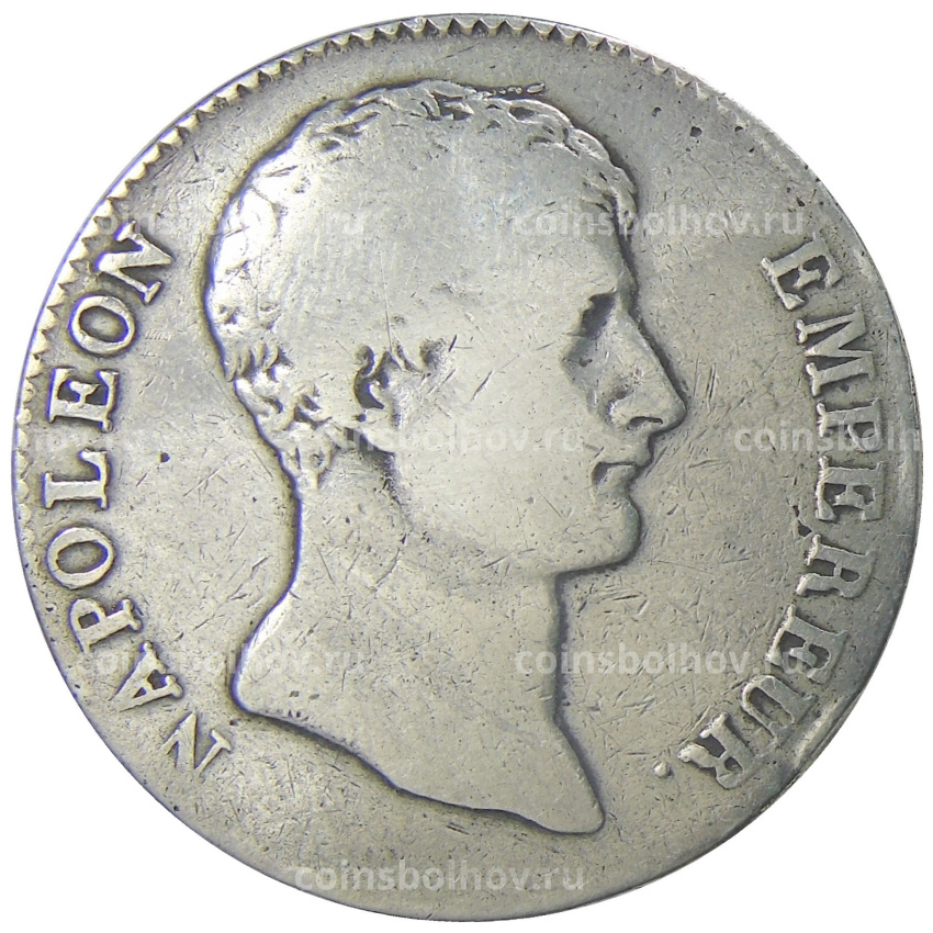 Монета 5 франков 1803 года A Франция — Наполеон I