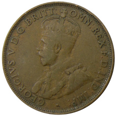 Монета 1 пенни 1921 года Австралия (реверс)