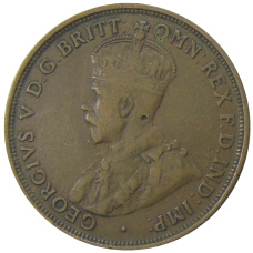 Монета 1 пенни 1921 года Австралия (реверс)