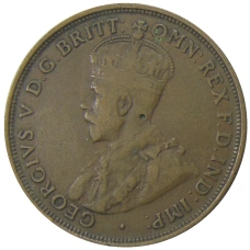 Монета 1 пенни 1921 года Австралия (реверс)