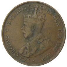 Монета 1 пенни 1924 года Австралия (реверс)