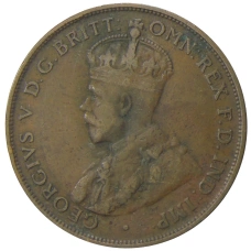Монета 1 пенни 1924 года Австралия (реверс)