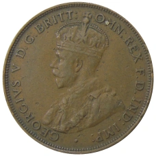 Монета 1 пенни 1927 года Австралия (реверс)