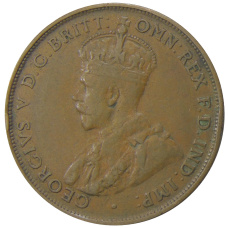 Монета 1 пенни 1927 года Австралия (реверс)