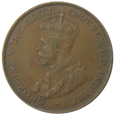 Монета 1 пенни 1933 года Австралия (реверс)