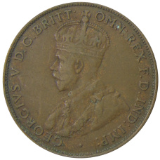 Монета 1 пенни 1933 года Австралия (реверс)