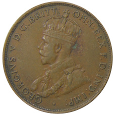 Монета 1 пенни 1935 года Австралия (реверс)