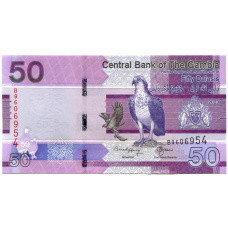 Банкнота 50 даласи 2023 года Гамбия