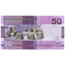 Банкнота 50 даласи 2023 года Гамбия (вид 2)